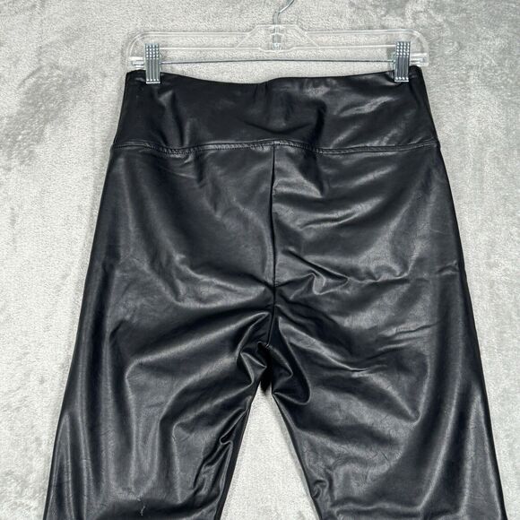 Boston Proper Pants Women‎ Small Black Skinny Faux Leather Legging Rocker Edgy - Picture 5 of 10